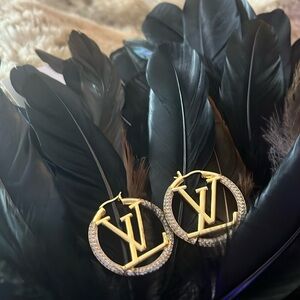 Gold Hoop Medium Earrings
